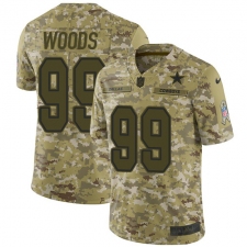 Men's Nike Dallas Cowboys #99 Antwaun Woods Limited Camo 2018 Salute to Service NFL Jersey