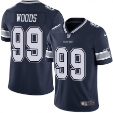 Men's Nike Dallas Cowboys #99 Antwaun Woods Navy Blue Team Color Vapor Untouchable Limited Player NFL Jersey