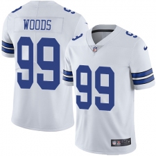 Men's Nike Dallas Cowboys #99 Antwaun Woods White Vapor Untouchable Limited Player NFL Jersey