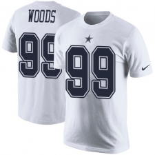 NFL Men's Nike Dallas Cowboys #99 Antwaun Woods White Rush Pride Name & Number T-Shirt