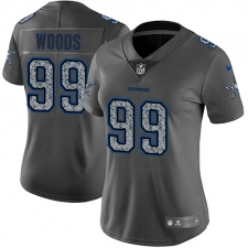 Women's Nike Dallas Cowboys #99 Antwaun Woods Gray Static Vapor Untouchable Limited NFL Jersey