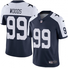 Youth Nike Dallas Cowboys #99 Antwaun Woods Navy Blue Throwback Alternate Vapor Untouchable Limited Player NFL Jersey