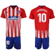 Atletico Madrid #10 Carrasco Home Soccer Club Jersey3