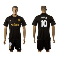 Atletico Madrid #10 Oliver Away Soccer Club Jersey