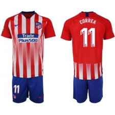 Atletico Madrid #11 Correa Home Soccer Club Jerseys