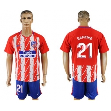 Atletico Madrid #21 Gameiro Home Soccer Club Jersey