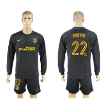 Atletico Madrid #22 Partey Away Long Sleeves Soccer Club Jersey