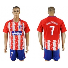 Atletico Madrid #7 Griezmann Home Soccer Club Jersey4
