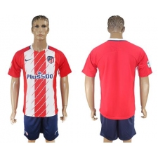 Atletico Madrid Blank Home Soccer Club Jersey2
