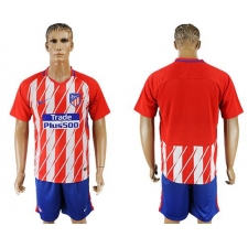 Atletico Madrid Blank Home Soccer Club Jersey5