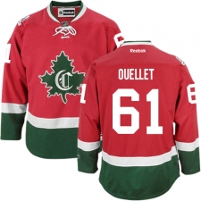 Men's Reebok Montreal Canadiens #61 Xavier Ouellet Authentic Red New CD NHL Jersey