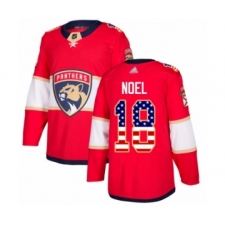 Youth Florida Panthers #18 Serron Noel Authentic Red USA Flag Fashion Hockey Jersey
