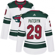Women's Adidas Minnesota Wild #29 Greg Pateryn Authentic White Away NHL Jersey