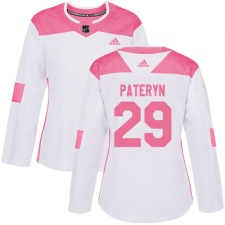 Women's Adidas Minnesota Wild #29 Greg Pateryn Authentic White Pink Fashion NHL Jersey