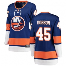 Women's New York Islanders #45 Noah Dobson Fanatics Branded Royal Blue Home Breakaway NHL Jersey