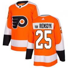 Men's Adidas Philadelphia Flyers #25 James Van Riemsdyk Premier Orange Home NHL Jersey