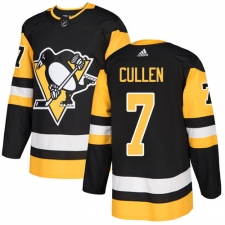 Youth Adidas Pittsburgh Penguins #7 Matt Cullen Authentic Black Home NHL Jersey