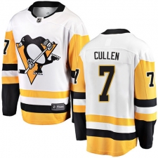 Youth Pittsburgh Penguins #7 Matt Cullen Authentic White Away Fanatics Branded Breakaway NHL Jersey