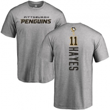 NHL Adidas Pittsburgh Penguins #11 Jimmy Hayes Ash Backer T-Shirt