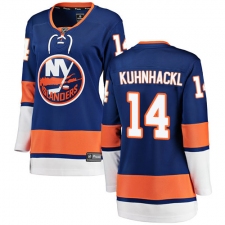 Women's New York Islanders #14 Tom Kuhnhackl Fanatics Branded Royal Blue Home Breakaway NHL Jersey