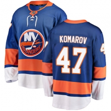 Youth New York Islanders #47 Leo Komarov Fanatics Branded Royal Blue Home Breakaway NHL Jersey