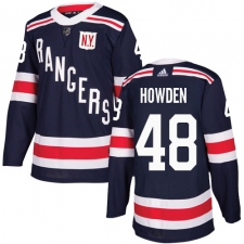 Men's Adidas New York Rangers #48 Brett Howden Authentic Navy Blue 2018 Winter Classic NHL Jersey