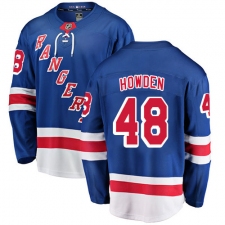 Men's New York Rangers #48 Brett Howden Fanatics Branded Royal Blue Home Breakaway NHL Jersey