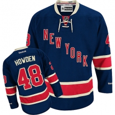 Men's Reebok New York Rangers #48 Brett Howden Authentic Navy Blue Third NHL Jersey