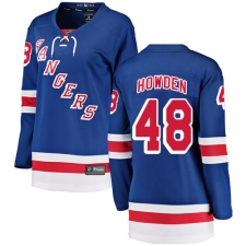 Women's New York Rangers #48 Brett Howden Fanatics Branded Royal Blue Home Breakaway NHL Jersey