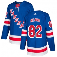 Men's Adidas New York Rangers #82 Joey Keane Premier Royal Blue Home NHL Jersey