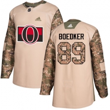 Men's Adidas Ottawa Senators #89 Mikkel Boedker Authentic Camo Veterans Day Practice NHL Jersey