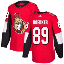 Men's Adidas Ottawa Senators #89 Mikkel Boedker Premier Red Home NHL Jersey