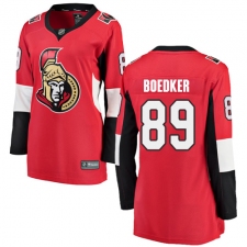 Women's Ottawa Senators #89 Mikkel Boedker Fanatics Branded Red Home Breakaway NHL Jersey