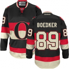 Women's Reebok Ottawa Senators #89 Mikkel Boedker Authentic Black Third NHL Jersey