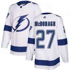 Men's Adidas Tampa Bay Lightning #27 Ryan McDonagh Authentic White Away NHL Jersey