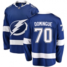 Men's Tampa Bay Lightning #70 Louis Domingue Fanatics Branded Royal Blue Home Breakaway NHL Jersey