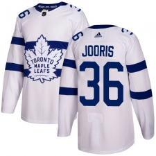 Men's Adidas Toronto Maple Leafs #36 Josh Jooris Authentic White 2018 Stadium Series NHL Jersey