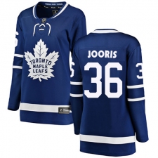 Women's Toronto Maple Leafs #36 Josh Jooris Authentic Royal Blue Home Fanatics Branded Breakaway NHL Jersey