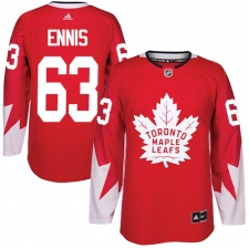 Men's Adidas Toronto Maple Leafs #63 Tyler Ennis Authentic Red Alternate NHL Jersey