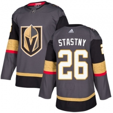 Men's Adidas Vegas Golden Knights #26 Paul Stastny Premier Gray Home NHL Jersey