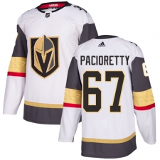 Men's Adidas Vegas Golden Knights #67 Max Pacioretty Authentic White Away NHL Jersey