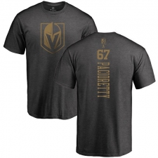 NHL Adidas Vegas Golden Knights #67 Max Pacioretty Charcoal One Color Backer T-Shirt