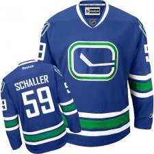 Women's Reebok Vancouver Canucks #59 Tim Schaller Authentic Royal Blue Third NHL Jersey