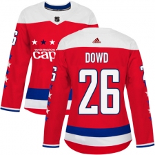Women's Adidas Washington Capitals #26 Nic Dowd Authentic Red Alternate NHL Jersey