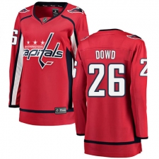 Women's Washington Capitals #26 Nic Dowd Fanatics Branded Red Home Breakaway NHL Jersey