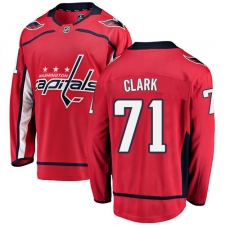 Youth Washington Capitals #71 Kody Clark Fanatics Branded Red Home Breakaway NHL Jersey