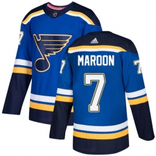 Men's Adidas St. Louis Blues #7 Patrick Maroon Authentic Royal Blue Home NHL Jersey