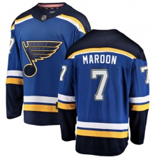 Men's St. Louis Blues #7 Patrick Maroon Fanatics Branded Royal Blue Home Breakaway NHL Jersey