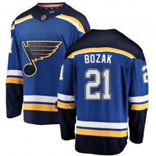 Youth St. Louis Blues #21 Tyler Bozak Fanatics Branded Royal Blue Home Breakaway NHL Jersey