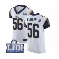 Men's Nike Los Angeles Rams #56 Dante Fowler Jr White Vapor Untouchable Elite Player Super Bowl LIII Bound NFL Jersey